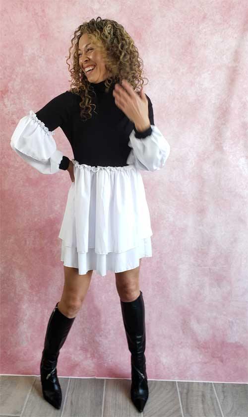 monochrome tunic