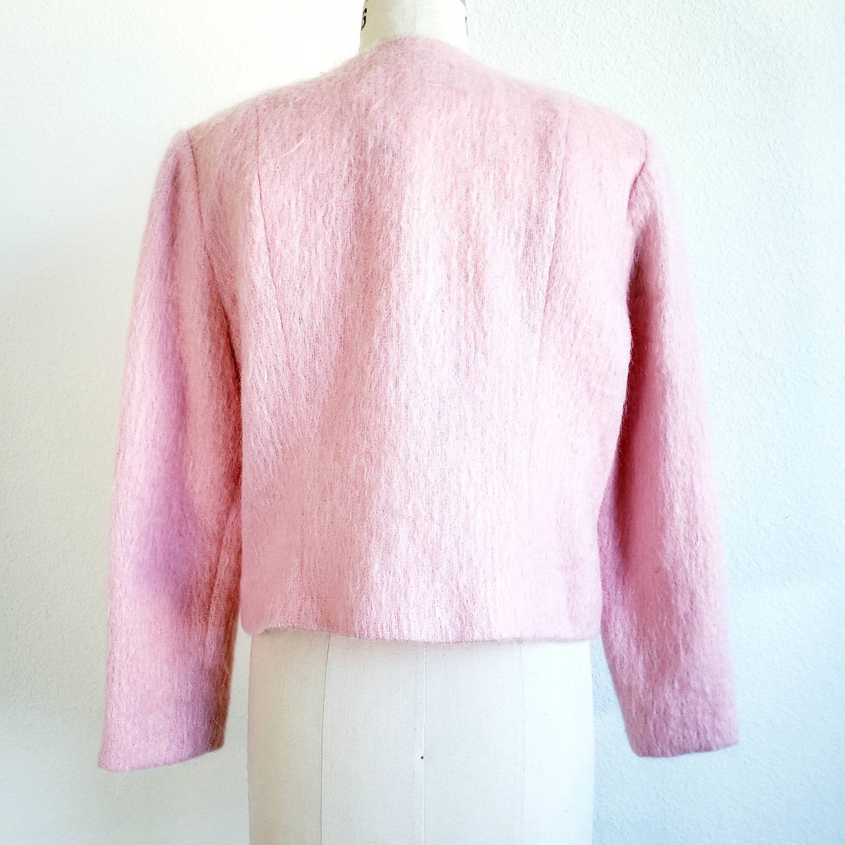 Santa Monica - 90s vintage mohair cardigan 総柄 L 90s Colorblock Mohair Cardigan | S-XL - Lucky Vintage