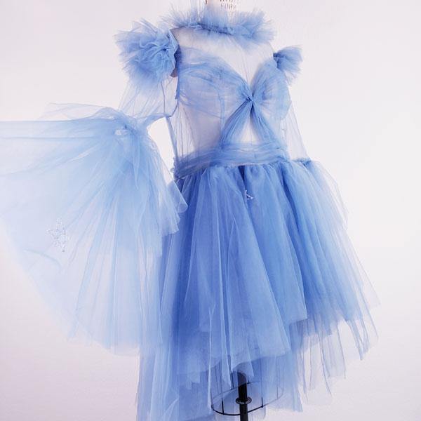 The Tulle Fairy Blue Tulle Dress - ChicCityVintage