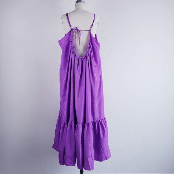 Billowing Bliss Lavender Maxi Dress - ChicCityVintage