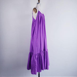 Billowing Bliss Lavender Maxi Dress - ChicCityVintage