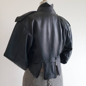 Vintage 80s LA Roxx Black Motorcycle Jacket - ChicCityVintage