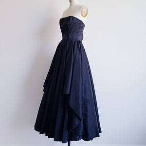 Vintage 80s Mike Benet Black Ball Gown ChicCityVintage Vintage 80s Mike Benet Black Ball Gown ChicCityVintage