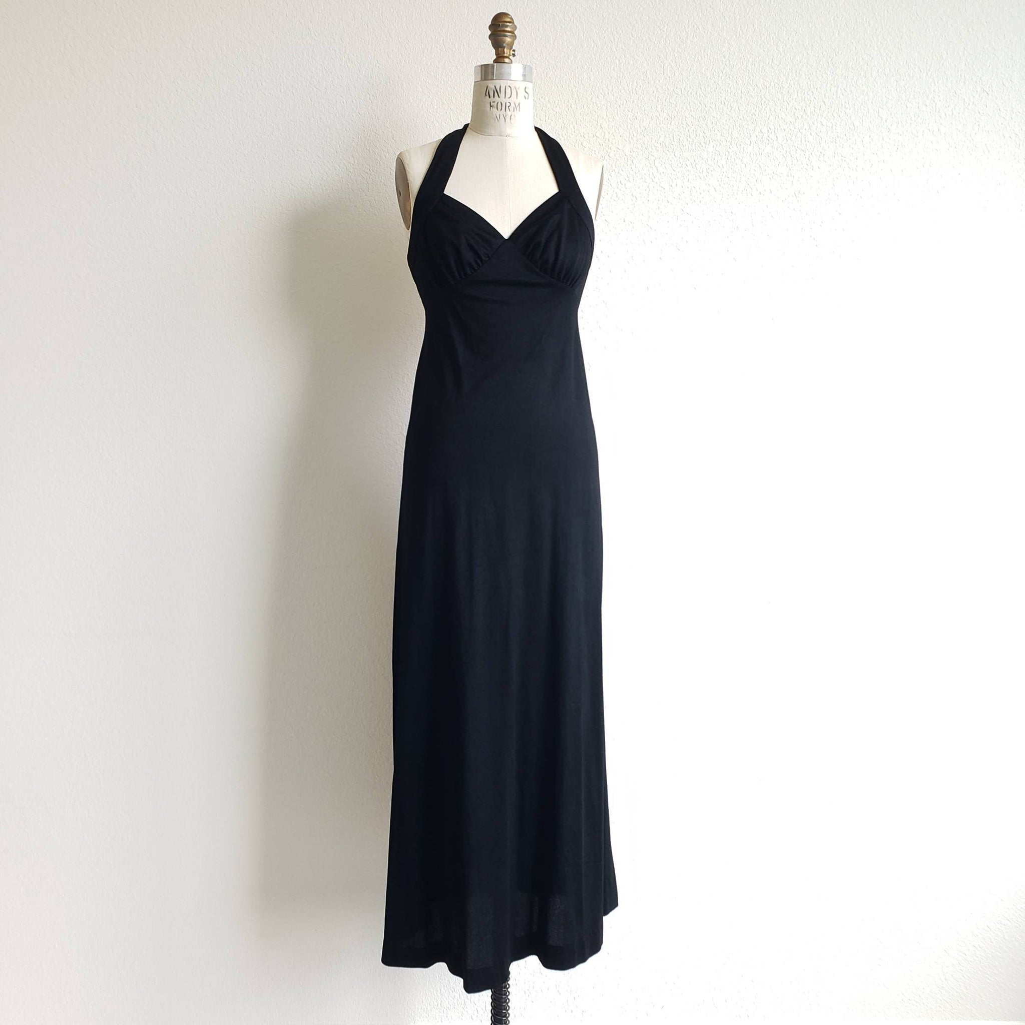 Vintage 70s Holly Gloria Moret Black Maxi Dress ChicCityVintage Vintage 70s Holly Gloria Moret Black Maxi Dress ChicCityVintage