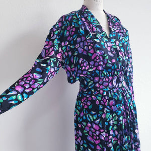 Vintage 80s/90s Silk Maggie London Dress - ChicCityVintage