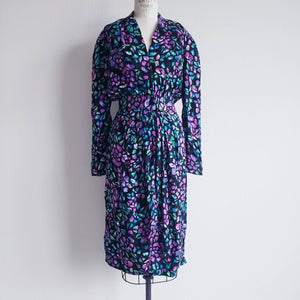 Vintage 80s/90s Silk Maggie London Dress - ChicCityVintage