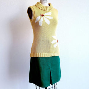 Vintage 00s Green Denim Skirt NWT - ChicCityVintage