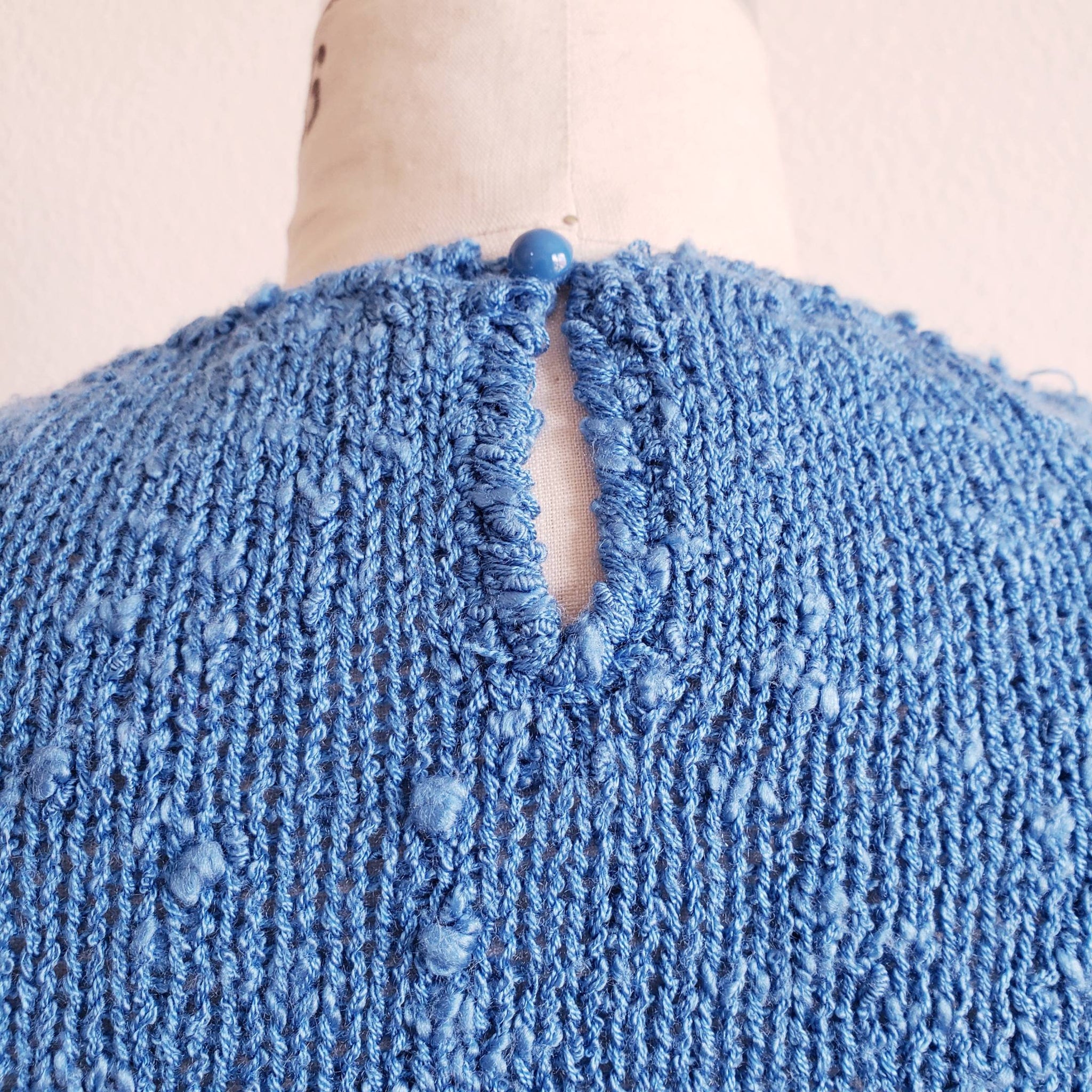 Vintage 70s/80s Blue Le Roy Knitwear Sweater - ChicCityVintage