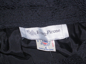 Vintage Evan Picone Black Crochet Maxi Skirt - ChicCityVintage