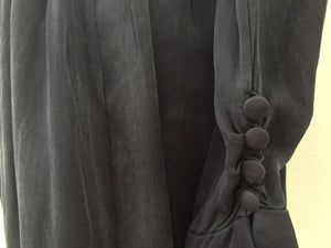 Vintage Karl Lagerfeld Silk Black Dress - ChicCityVintage